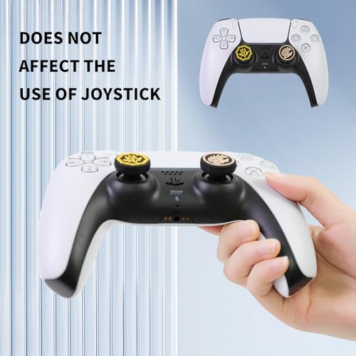 Image of PERFECTSIGHT Cute Thumb Grip Caps for Switch 2 2025, PS5, PS4, Xbox Series X /S, Xbox One, Switch PRO Controller, 4PCS Kawaii Soft Rubber 3D Analog Thumbsticks Grips Joystick Cover Set (Black Wilds)