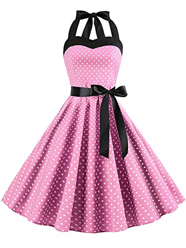 Sexy Backless Party Jurk Vrouwen Zomer Backless Retro Jurk Rock Robe, Pettiskirt Rood, XL - Image 8