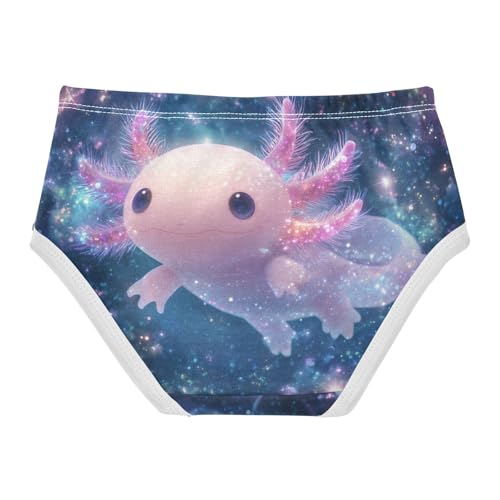 Girls Underwear Soft Cotton Axolotl Kids Panties in Sizes 2/3t, 4t, 5t, 6 and 82