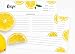 Outshine 50 Ct Fruit Lemon Orange Recipe Cards for Recipe Box | 4x6 Blank Recipe Cards| Double Sided Thick Card Stock Wont Smear (Fruit 50ct)