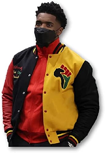 HBCU Pride Letterman Varsity Jacket - Donovan Mitchell Multicolor HBCU Wool Jacket with HBCU Patches