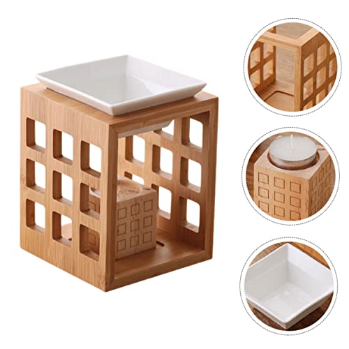 Brûleur à huile parfumée en céramique TOPBATHY, diffuseur de cire de qualité - 3