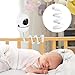 Baby Monitor Mount for HelloBaby HB6550/HB65/HB6339/HB66/HB6550Pro, Baby Ganibs, Bonoch, Blemil, ANMEATE SM935E, Baby Monitor Holder with 16.5inch, Attach to Baby Crib, Without Tools or No Drill