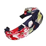 🎀 Stillvolles Design - Mit den gedrucken Blumen sieht das Haarband sehr schick und stillvoll aus. Spezielles Design für Damen, Sie wird es definitiv mögen.Dieses wundervolle Stirnband verfügt über ein elastisches Band an der Rückseite für einen bequemen Sitz, während der Stoff vorne gekreuzt wird, um einen bezaubernden geknoteten Stil zu schaffen.