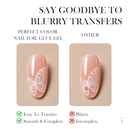 Gel Adhesivo para Transfer de Foil de Uñas 15ML PERFECT COLOR miniatura 2