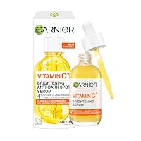 Garnier Vitamin C Serum gegen Pigmentflecken, Gesichtsserum mit 4 Prozent Vitamin C, Niacinamid, Salicylsäure und Melasyl, strahlender Glow Booster, Hautpflege für alle Hauttypen, 1 x 30 ml