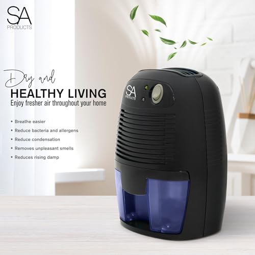 SA Products 500ml Portable Dehumidifier and Air Purifier for Home, Bedroom, Bathroom (Black) - Image 6