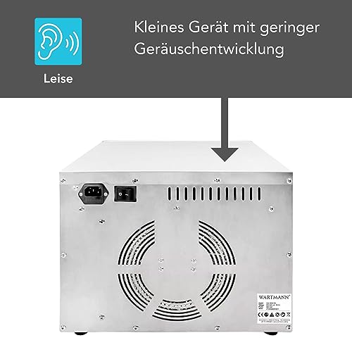 Wartmann Dörrautomat WM-2206 DH Dörrautomat Edelstahl – Kompaktes Dörrgerät mit 6 BPA-freien Edelstahl-Dörrgittern – Dehydrator mit digitaler Temperaturregelung – 72h-Timer – Dörgerät – Bild 5