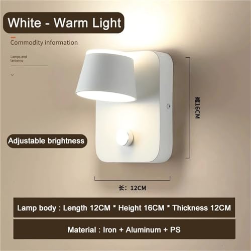 Applique murale LED orientable 350° blanche 10W à intensité variable - 3