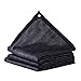 ZZHF Sunblock Shade Cloth 8-biegunowa czarna Encryption Shading Net, wzmocnienie krawędzi i kąta owijania, kratka przeciwsłoneczna do wiaty Courtyard Balcony Carport (rozmiar: 4 m x 5 m)