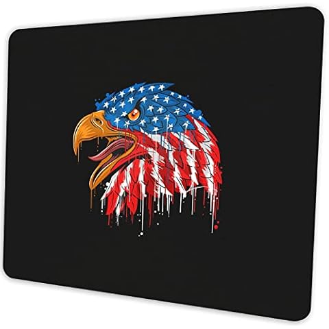 SHALYSONG America Flag Mouse pad Personalized Computer Mouse pad Office Decoration Accessories Gift Non-Slip Rubber Mouse pad for Laptop 9.5 x 7.9 Inch Cover