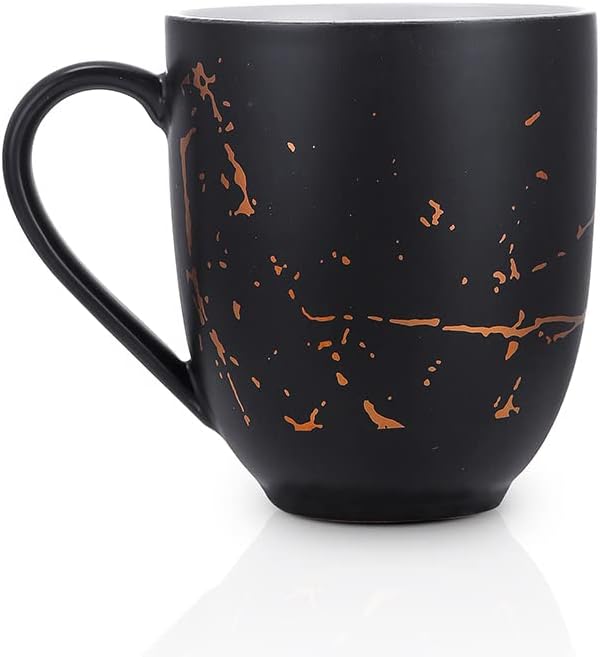 Miniatura 4 de Stone lain Juego de platos de porcelana, 4 tazas, Zora - Negro