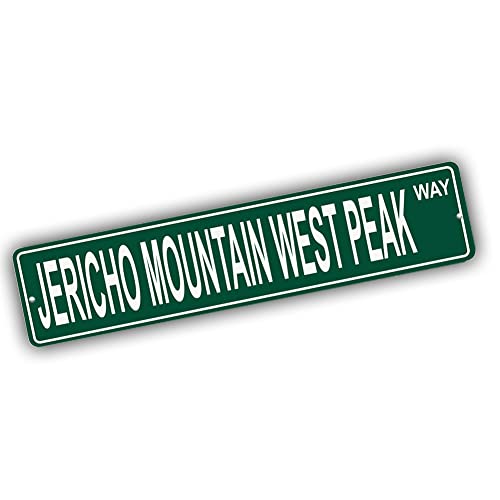 Brotherhood Metal Street Sign for Jericho Mountain West Peak - Pennsylvania