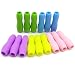 GFDesign Food Grade Silicone Straw Tips Cover Soft Reusable Metal Stainless Steel Straw Glass Straw Nozzles Only Fit for 5/16" Wide (8mm Outer Diameter) Multi-Colors - Set of 15
