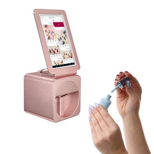 Impresora De UñAs MóVil Digital - Pantalla TáCtil De 10,1 Pulgadas, MáQuina Impresora De UñAs De Arte Inteligente 3D, Mini MáQuina De Pintura De UñAs PortáTil, Wifi/Arte De UñAs Diy Impresora