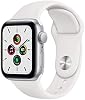 Apple Watch SE (GPS, 40mm) - Caja de aluminio plateada con correa deportiva blanca (Renovado) 2