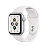 Apple Watch SE (GPS, 40mm) – Silver Aluminum Case with White Sport Band (Renewed)