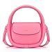 STAISE Designer Top Handle Shoulder Bags for Women, Trendy Small Crossbody Purses, Women’s Leather Handbags with Straps (Pink)