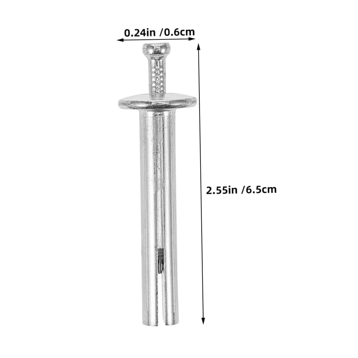 Cabilock 100pcs Heavy Duty Expansion Fastener Nails Drive in Anchors for Concrete Masonry and Drywall Screws for Quick Installation and Versatile Applications