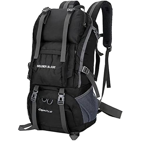 Benkeg Outdoor Running Bag,50L Mountaineering Backpack Waterproof Outdoor Running Bag Bicycle Bag Large Capacity Riding Bag Breathable Jogging Travel Daypack Bag for Riding Running Hiking Camping Cover