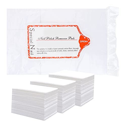 Thboxes 1000 Pcs Lint Free Wipes For Nails Lint-Free Nail Wipe Pads Nail Polish Cleaning Remover Wipes for Nail Eyelash Lip White