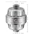 AquaHomeGroup 20 Stage Shower Head Filter with Vitamin C E A for Hard Water - High Output Filter to Remove Chlorine and Fluoride - 2 Replacement Cartridges - Consistent Flow Showerhead Filter