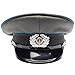 Original East German NVA Army Visor Cap Military Peaked hat Germany Officer Issue (Small (EU 56, US 7)) Grey