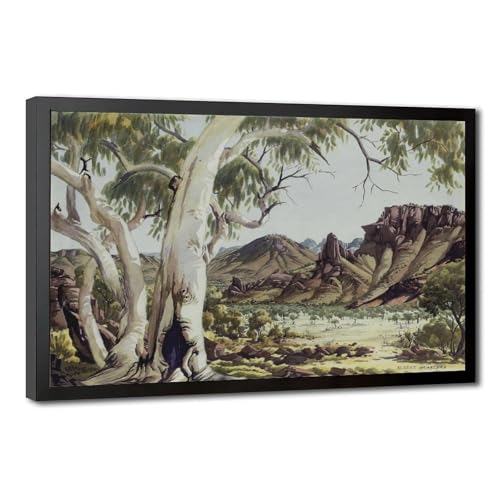 Toile de la vallée d'Albert Namatjira pour créer une déco murale de bureau inspirante