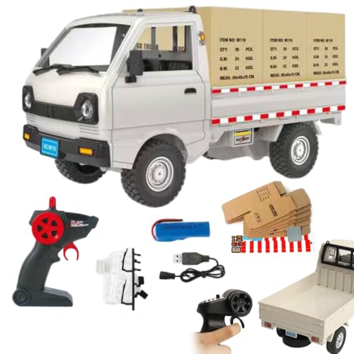 Mini camión RC de 2,4 GHz con luces coche teledirigido portátil infantil 2