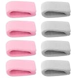 YyiFcg Bettdeckenhalter gegen Verrutschen, 8 Stück Bettdecken Clips, Halterungen für Bettdecken und Kissen, Bequeme Schlafausrüstung, Grau und Rosa