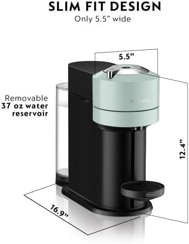 Miniatura 2 de Nespresso Vertuo Next - Cafetera de café y espresso de De'Longhi, kit de descalcificación de jade