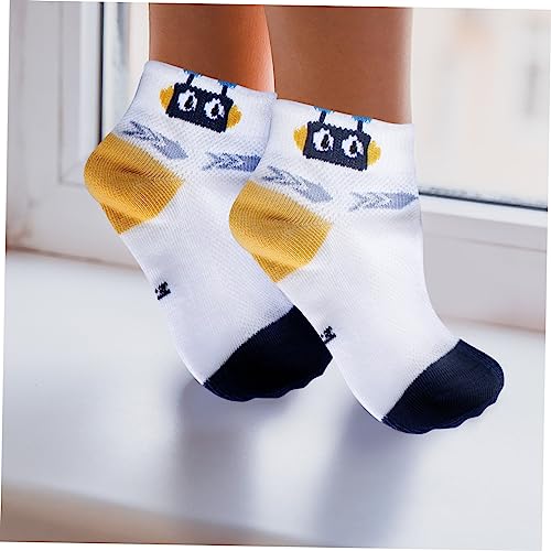 5pairs Thin Socks Cartoon Socks -skid Design for Spring and Years Comfortable and Breathable Boy Girl Footwear3