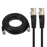 QUARKZMAN BNC Male Zu BNC Male Koaxialkabel 10M RG59 75-3 Videokabel Verlängerungsverbinder Für DVR CCTV Kamera Sicherheitssystem Monitor Video Verbindung Schwarz