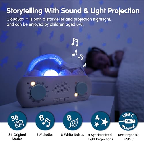 Conteuse d'histoires CloudBox Cloud B avec projecteur veilleuse bébé
