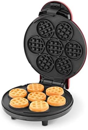 DASH Express Waffle Bite Maker - Compact Red Electric Waffle Maker - Cooks 7 Bites at Once - Nonstick - 1000 Watts