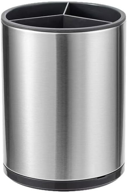 TJE 360° Stainless Steel Utensil Holder, Kitchen Countertop Organizer Caddy
