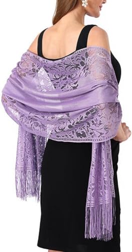 Wrap Scarf for Women - Fashionable & Breathable Lace Shawl, Lightweight Scarf Wrap2