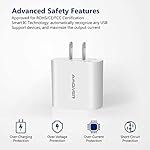 USB Wall Charger, Amoner 2Pack 15W 3-Port USB Charger Block iPhone Cube Charging Blocks for iPhone 14/13/12/11/X/XR/X/8/7/6, Galaxy, Android Phones and More - Image 4
