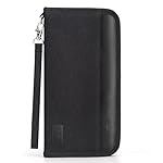 Looxmeer Portadocumentos para Viaje, Cartera de Pa...: 🧳 ESPACIO GRANDE: el organizador de documentos con protección RFID, equipado con un bolsillo exterior con cremallera, 8 ranuras para tarjetas de crédito, un bolsillo de malla con cremallera, un bolsillo para billetes, 3 bolsillos para tarjetas de ide...