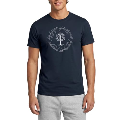 Spreadshirt Der Herr Der Ringe Der Weiße Baum Gondors Männer T-Shirt XL Navy