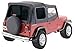 RAMPAGE PRODUCTS Rampage Factory Replacement Soft Top with Door Skins | Vinyl, Black Diamond Color with Tinted Windows | 99435 | Fits 1988 - 1995 Jeep Wrangler YJ