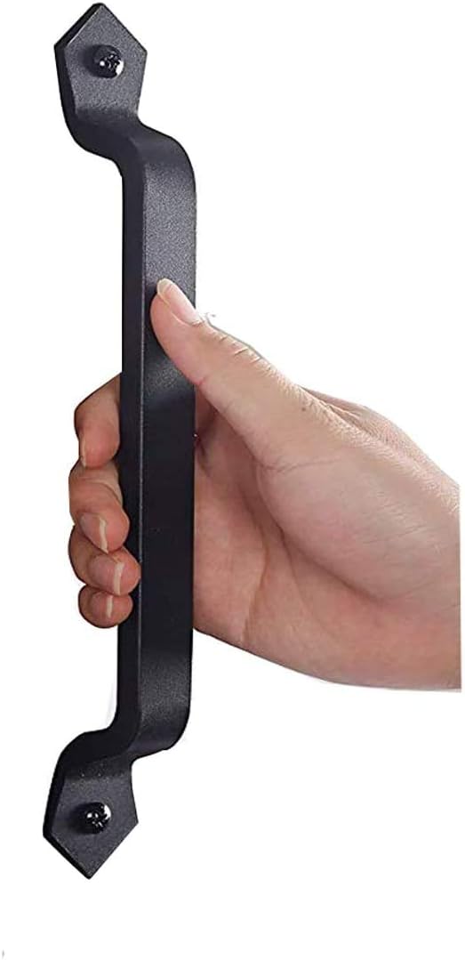 2 Pièces ,Poignées De Porte En Fonte Vintage Robustes, Noir, Idéal Pour