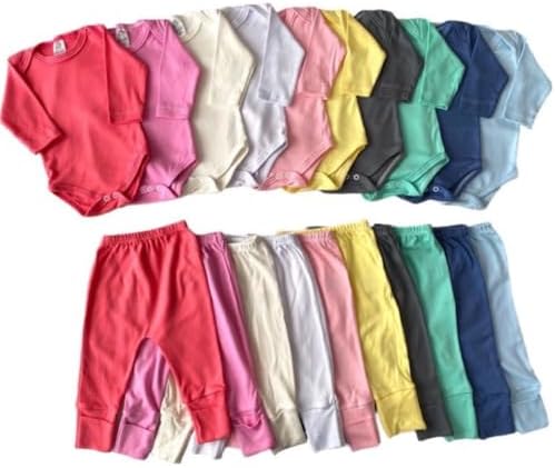 Kit enxoval roupa de bebê 10 peças menino e menina body 100 Algod...