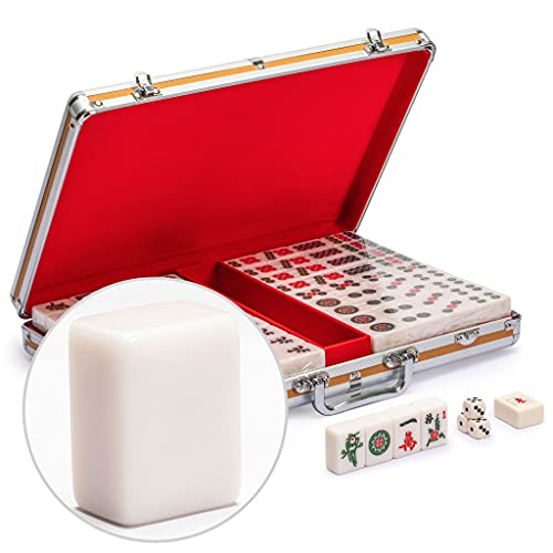 Professional Chinese Mahjong Game Set w/ Aluminium Case- Large