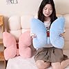 PEACH CAT Butterfly Pillow Decorative Butterfly Shaped Throw Pillows 15.7" x 15.7" Cute Plush Cushion Decor for Bedroom Living Room Sofa Couch Pink #5