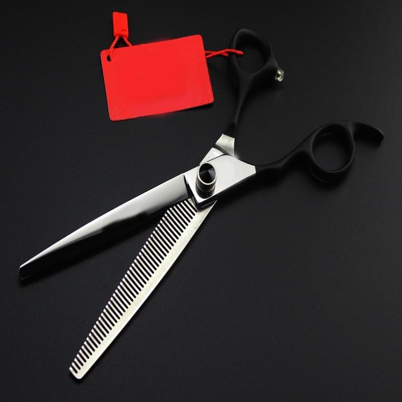 7-Inch Professional Dog Grooming Scissors - Left-Handed Thinning Shears for Pet Hair Cutting - Stylish & Dog Grooming Shears