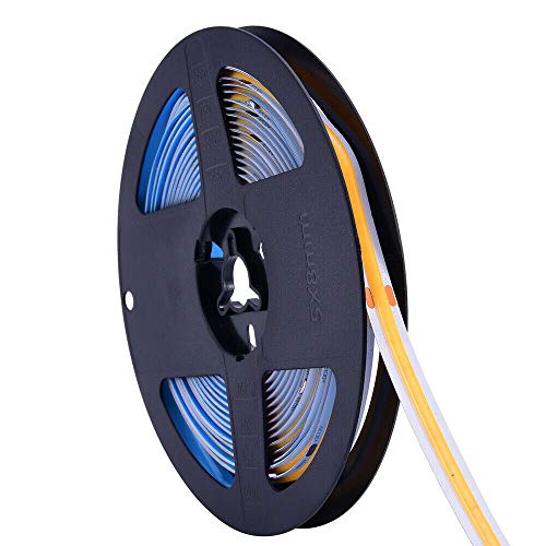 Tira LED flexible 384Led/m 16.4ft COB Azul 12V/24V miniatura 6