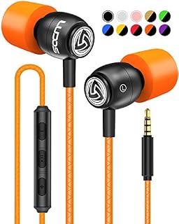 LUDOS Clamor Wired Earbuds in Ear Headphones with Microphone, Earphones with Mic