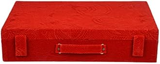 Kuber Industries Wooden Bangle Box For Woman|5 Rod Bangle Storage Box Organizer|Solid Lid & Handle|MAROON