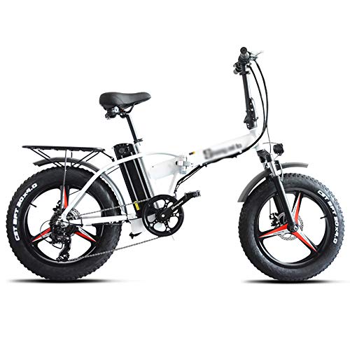PHASFBJ 20 Pulgadas Bicicleta Eléctrica para Nieve, Bicis Electrica Fat Bike 7...